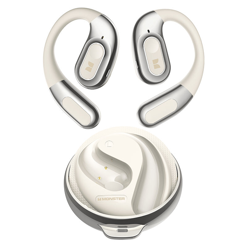 Handsfree Bluetooth Monster AC330 AI-käännös, TWS, Valkoinen