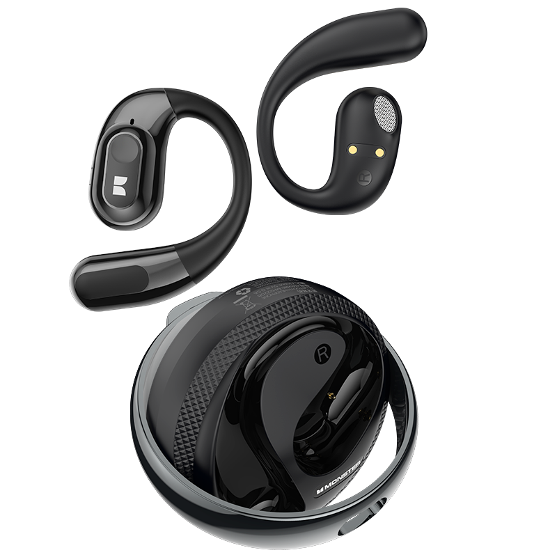 Handsfree Bluetooth Monster AC330 AI-käännös, TWS, Musta