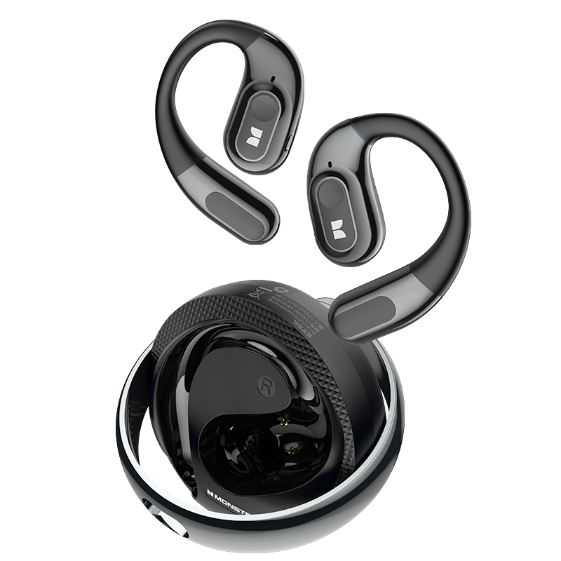 Handsfree Bluetooth Monster AC330 AI-käännös, TWS, Musta