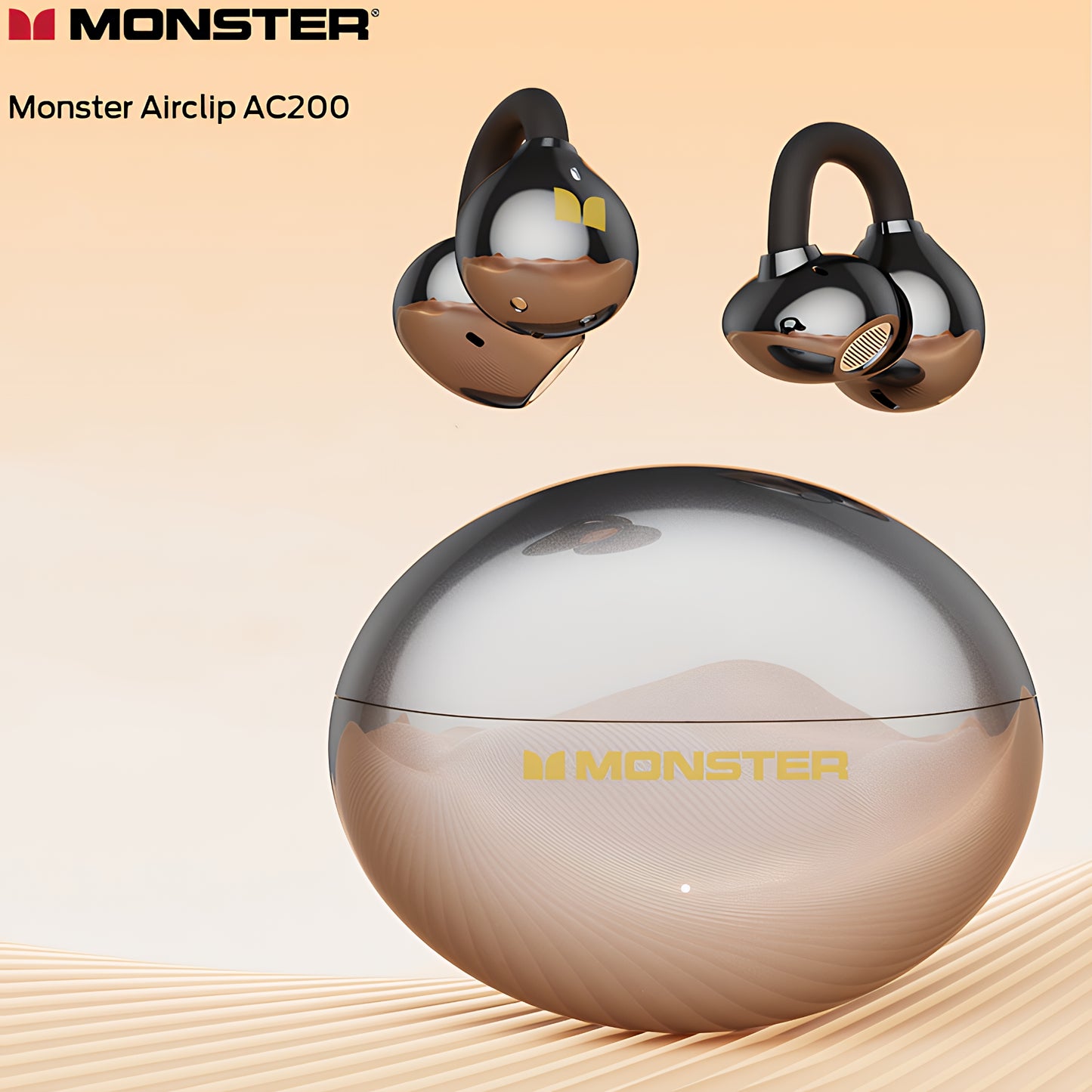 Handsfree Bluetooth Monster AirClip AC200, TWS, Musta