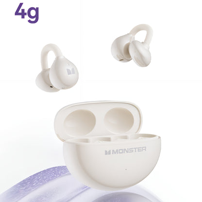 Bluetooth Handsfree Monster AirClip AC200, TWS, Light Cream