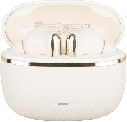Handsfree Bluetooth Monster Clarity 200, TWS, ANC, Vaalea kerma