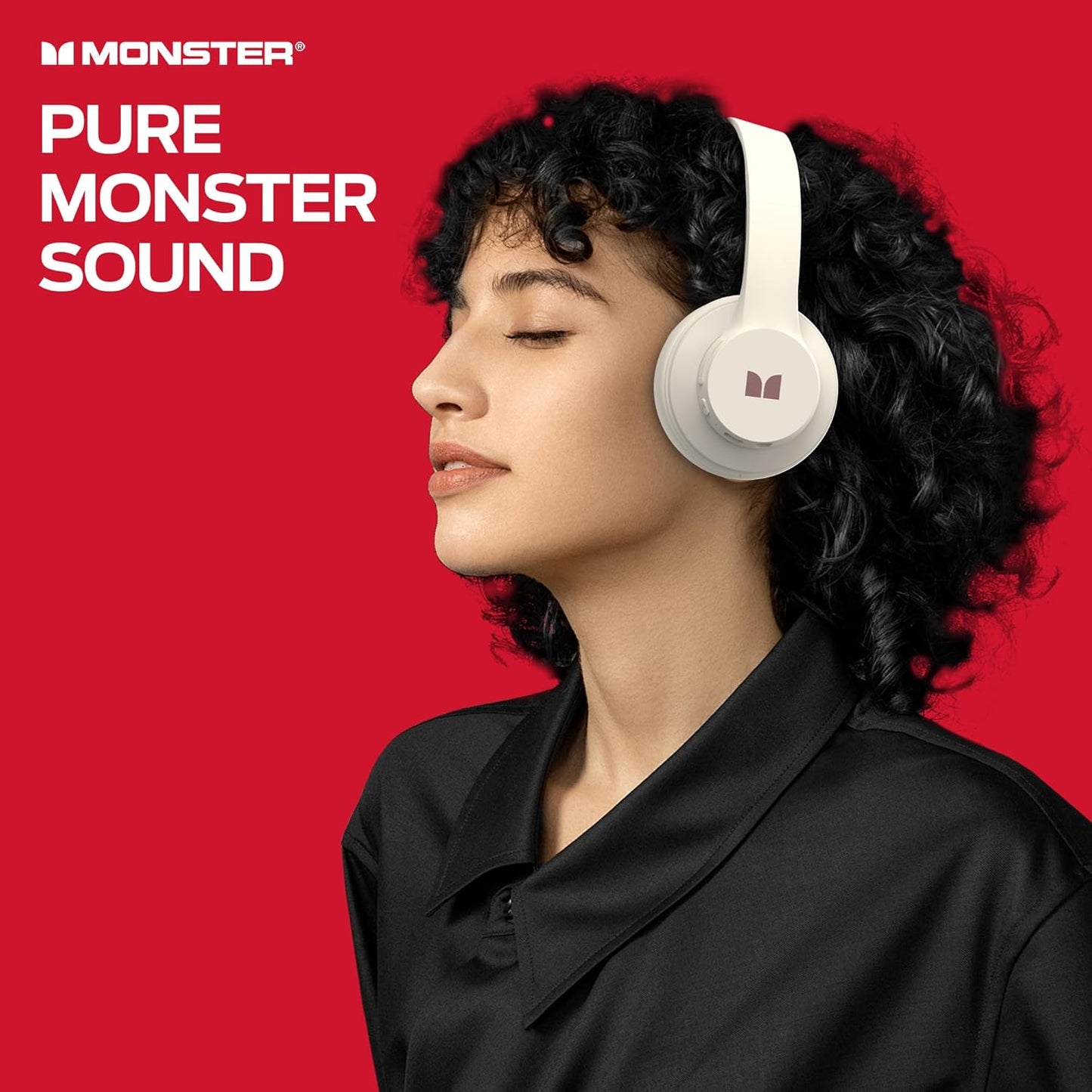 Handsfree Bluetooth Monster Mission 100, MultiPoint, A2DP, ANC, Valkoinen