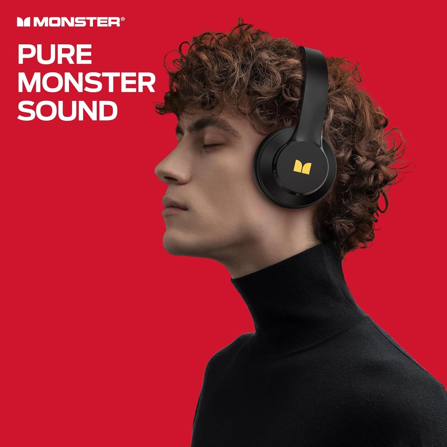 Handsfree Bluetooth Monster Mission 100, MultiPoint, A2DP, ANC, Musta