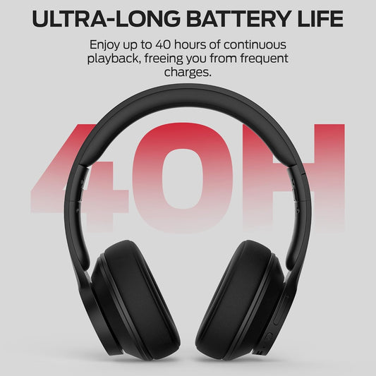 Handsfree Bluetooth Monster Mission 100, MultiPoint, A2DP, ANC, Musta