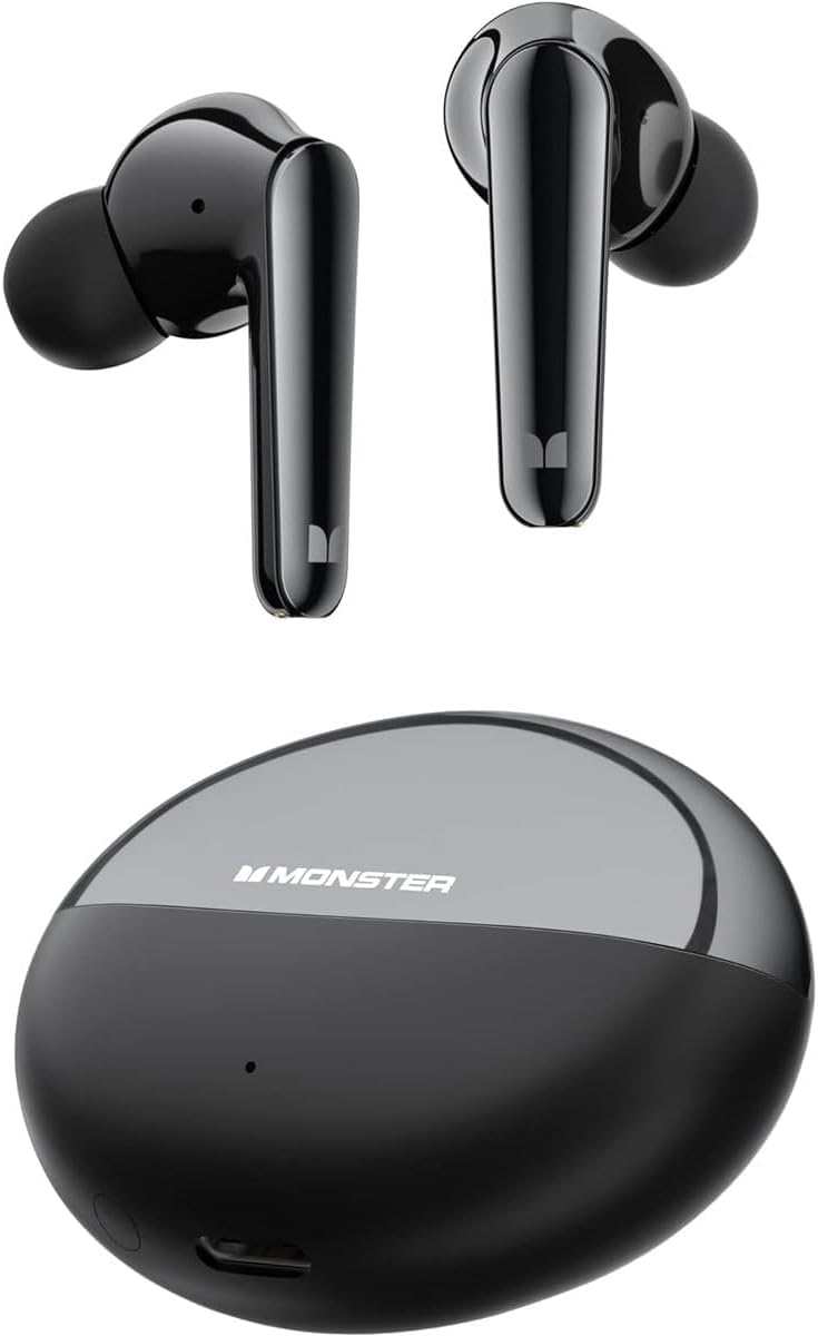 Handsfree Bluetooth Monster N-Lite 203 AirLinks, TWS, Musta