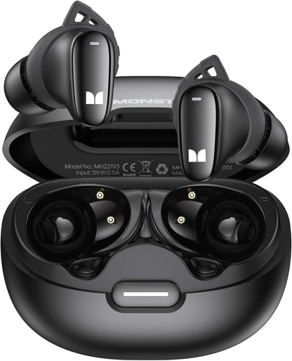 Handsfree Bluetooth Monster N-Lite 206, TWS, Musta