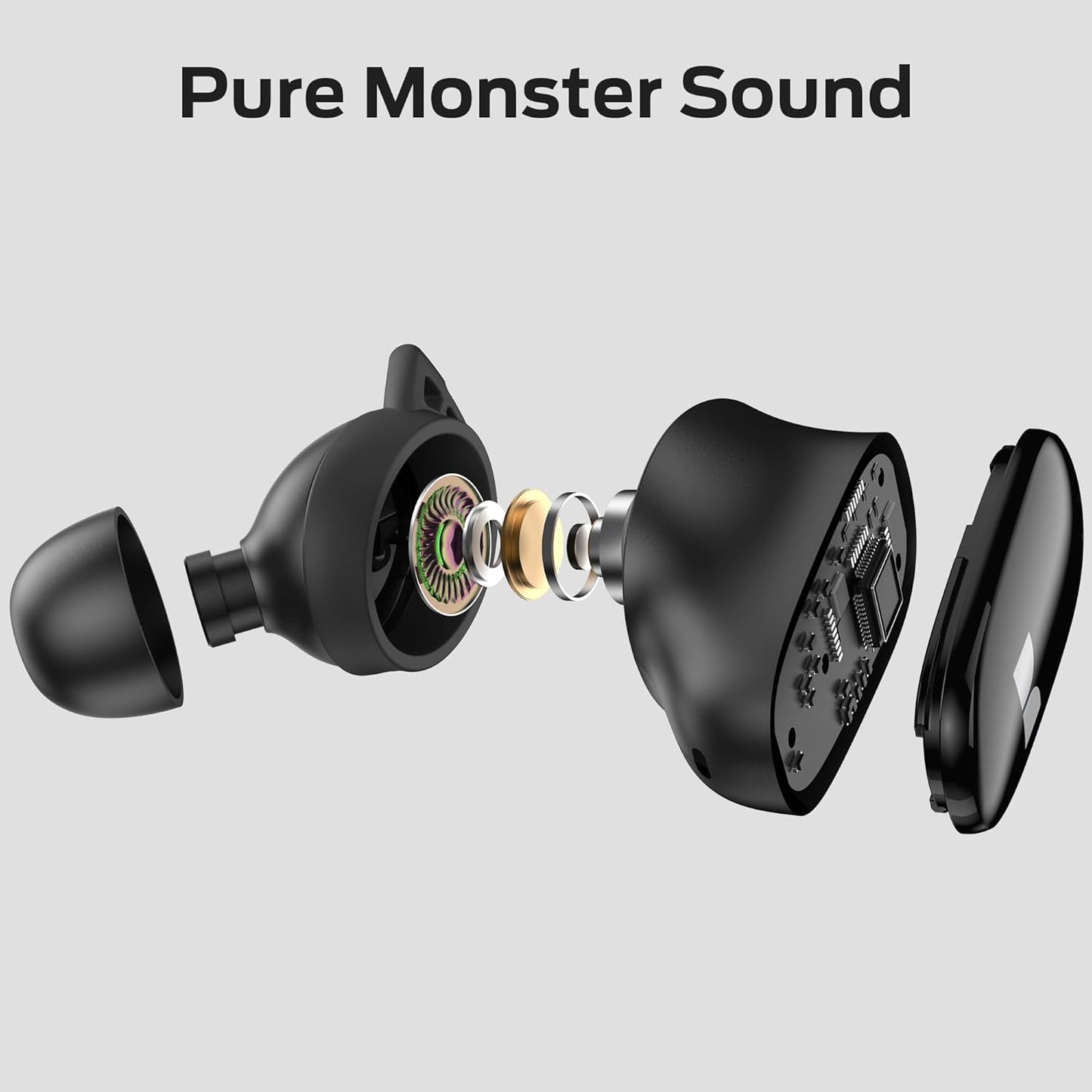 Handsfree Bluetooth Monster N-Lite 206, TWS, Musta