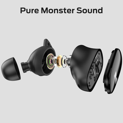 Handsfree Bluetooth Monster N-Lite 206, TWS, Musta