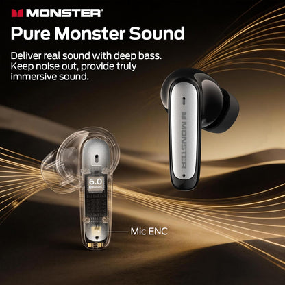 Handsfree Bluetooth Monster N-Lite 310, TWS, Musta