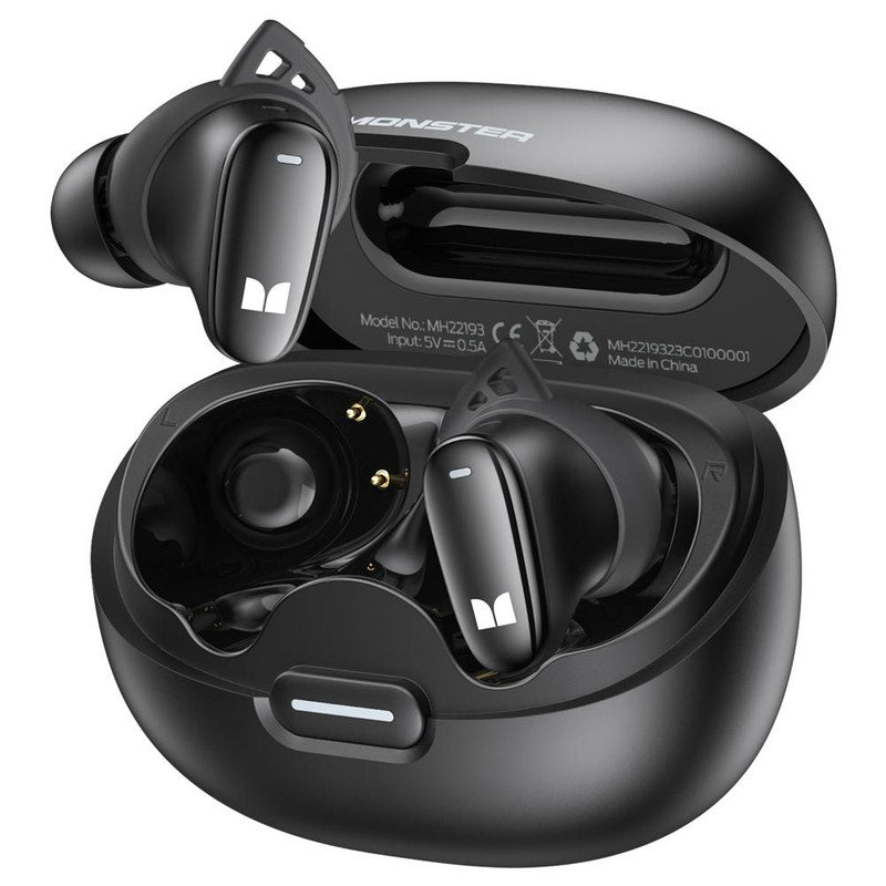 Handsfree Bluetooth Monster N-Lite 206, TWS, Musta