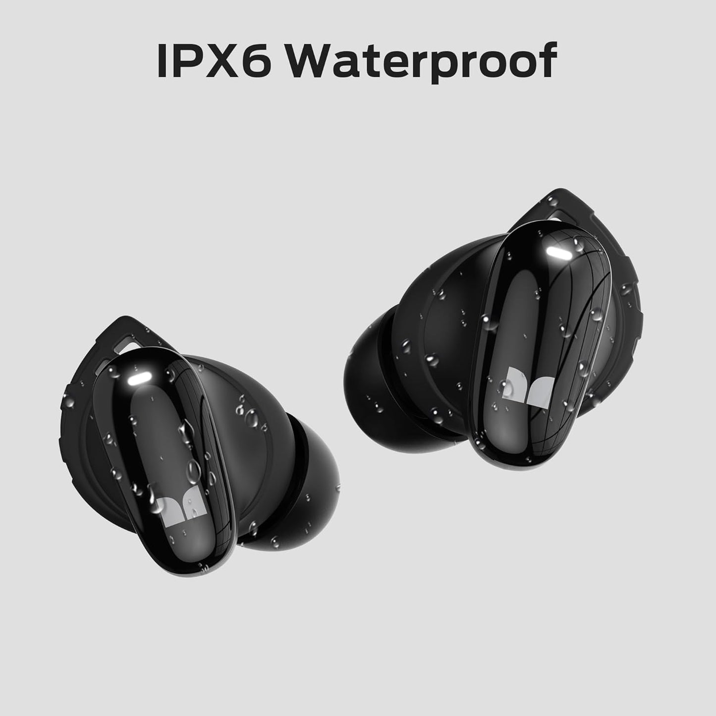 Handsfree Bluetooth Monster N-Lite 206, TWS, Musta