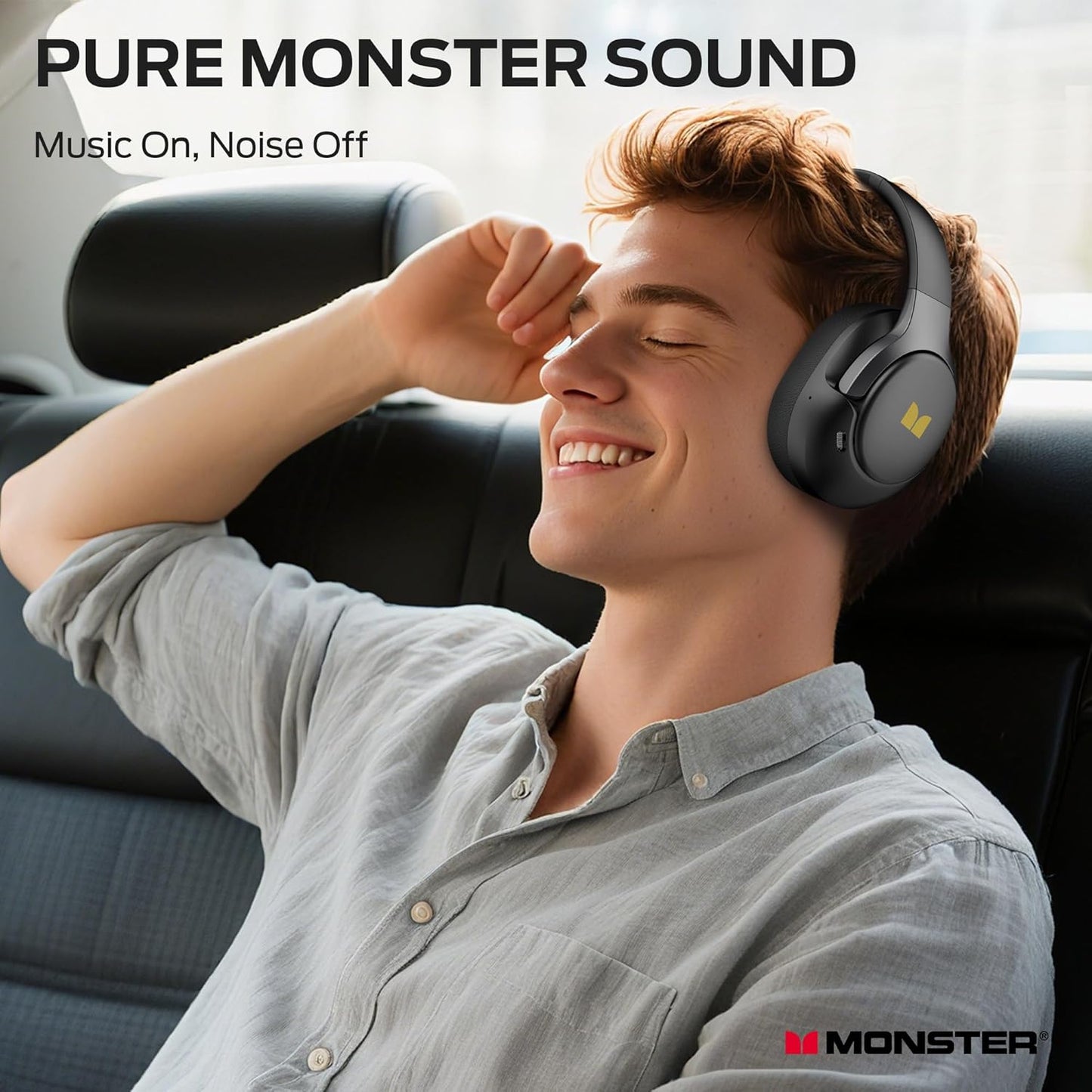 Bluetooth Handsfree Monster Persona 5th, MultiPoint, A2DP, ANC, Black