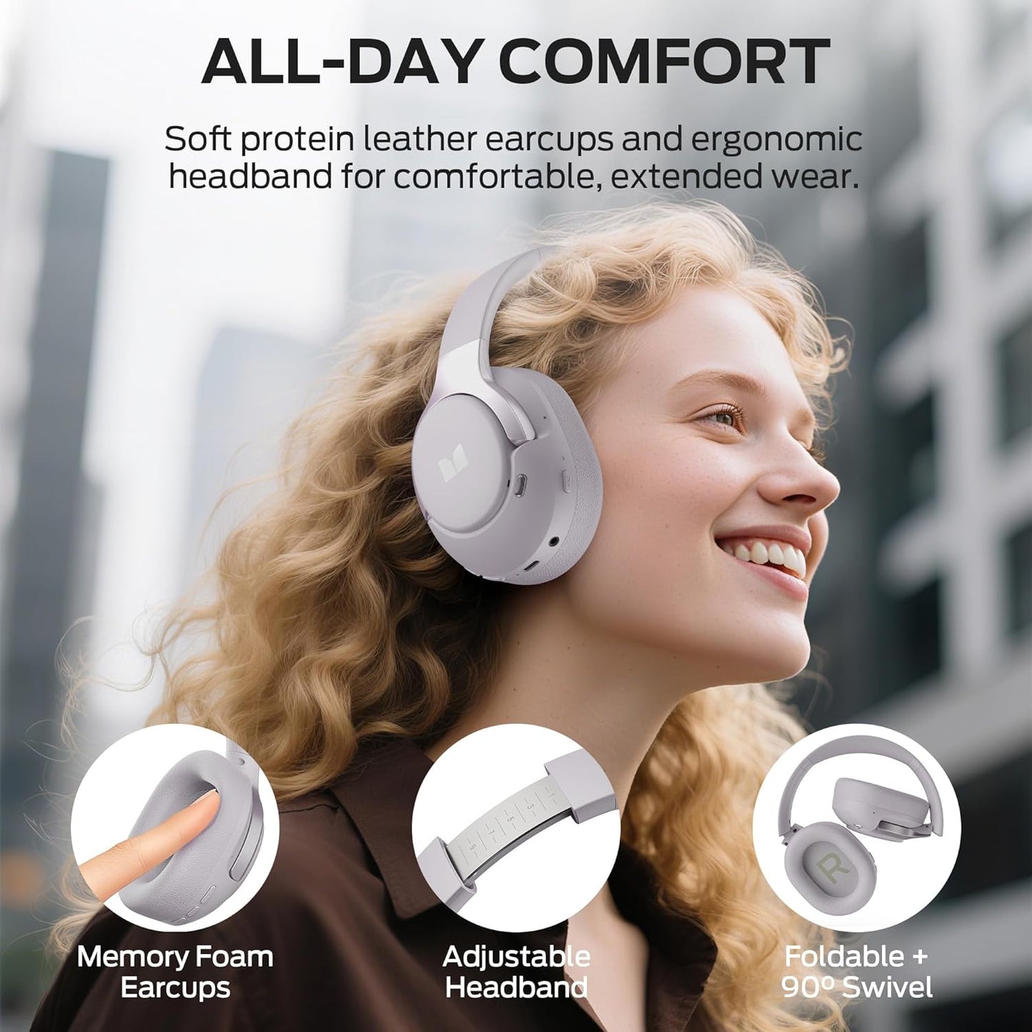 Handsfree Bluetooth Monster Persona 5th, MultiPoint, A2DP, ANC, Violetti