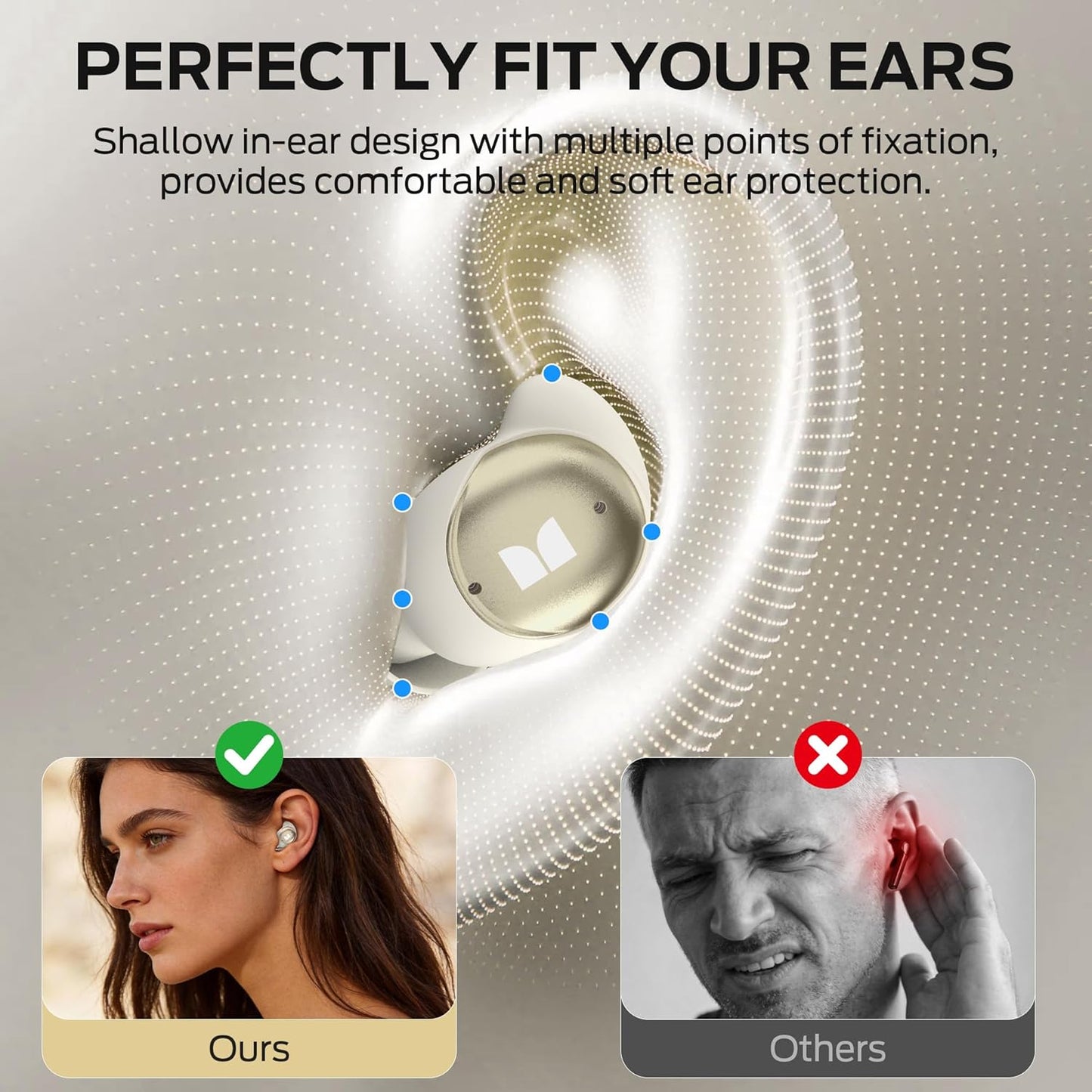 Handsfree Bluetooth Monster Sleep Ear200, TWS, ANC, Kulta