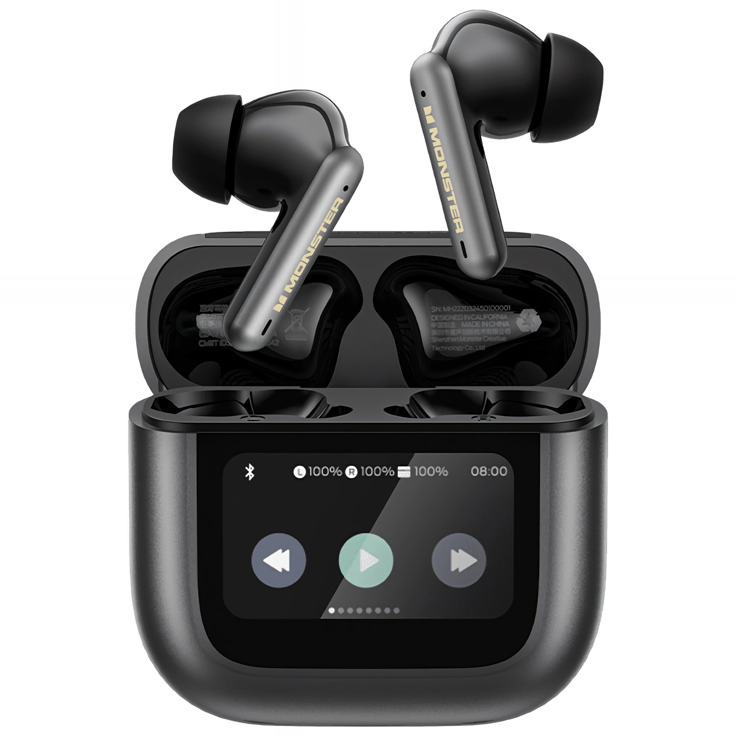 Handsfree Bluetooth Monster TH300, TWS, Musta