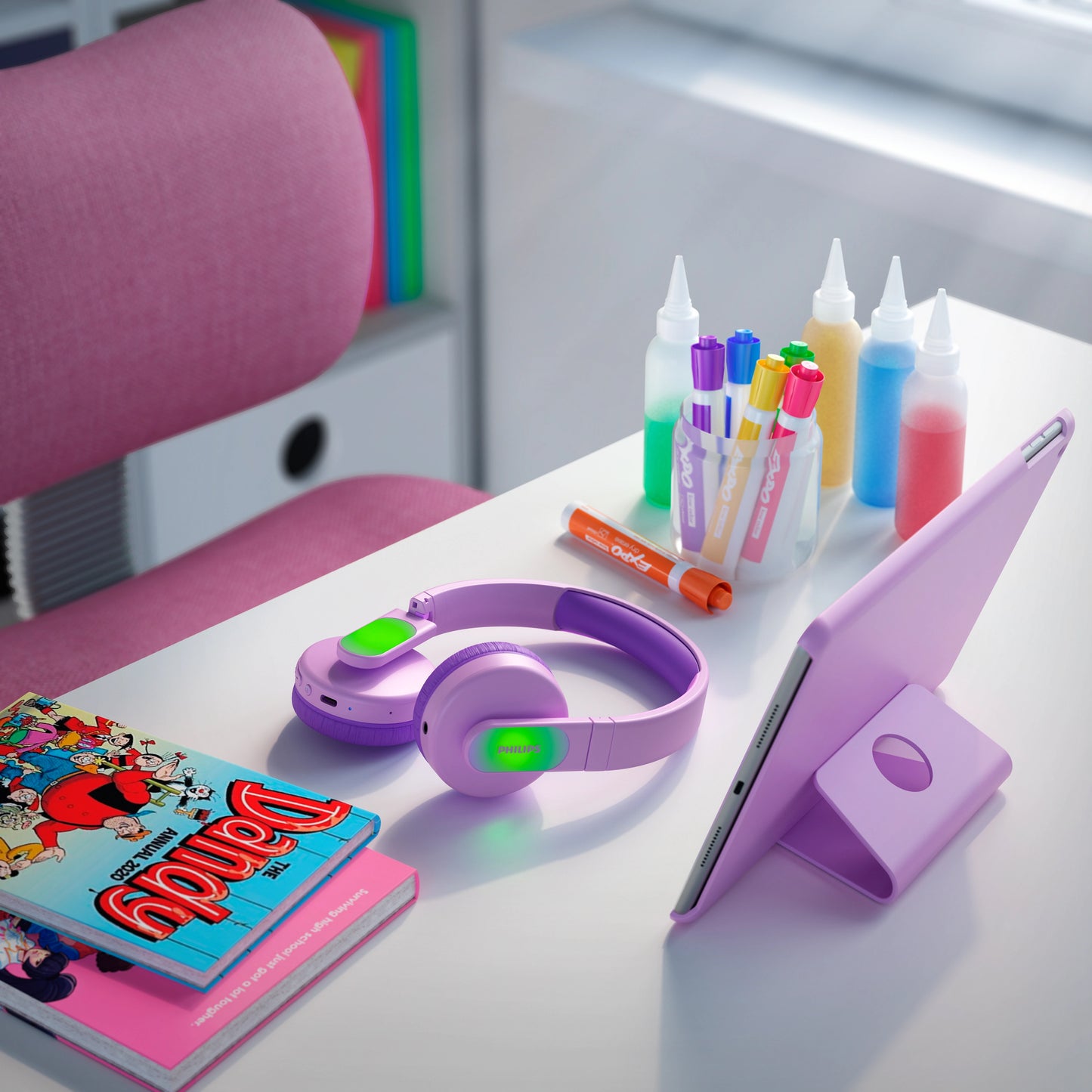 Handsfree Bluetooth Philips Kids, A2DP, Pinkki TAK4206PK/00