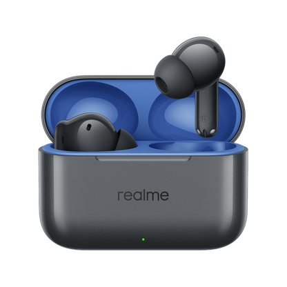 Handsfree Bluetooth Realme Buds T200, TWS, ANC, MultiPoint, Harmaa