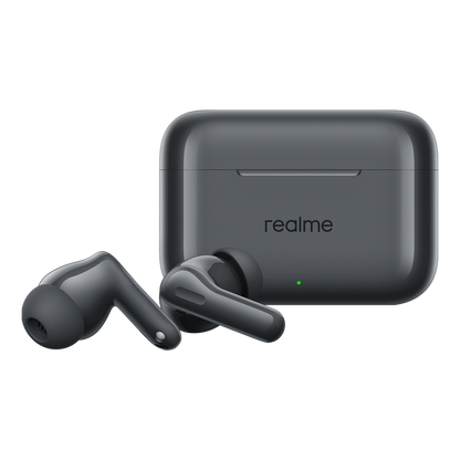 Handsfree Bluetooth Realme Buds T200, TWS, ANC, MultiPoint, Harmaa