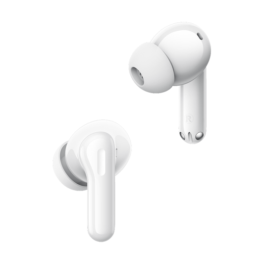 Handsfree Bluetooth Realme Buds T200, TWS, ANC, MultiPoint, Valkoinen