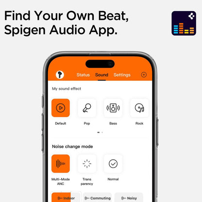Handsfree Bluetooth Spigen SA2400, TWS, ANC, Musta
