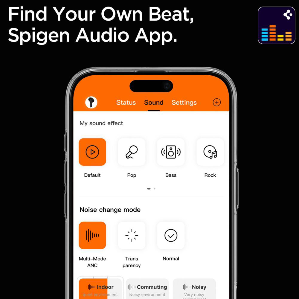 Handsfree Bluetooth Spigen SA2401, TWS, ANC, Musta
