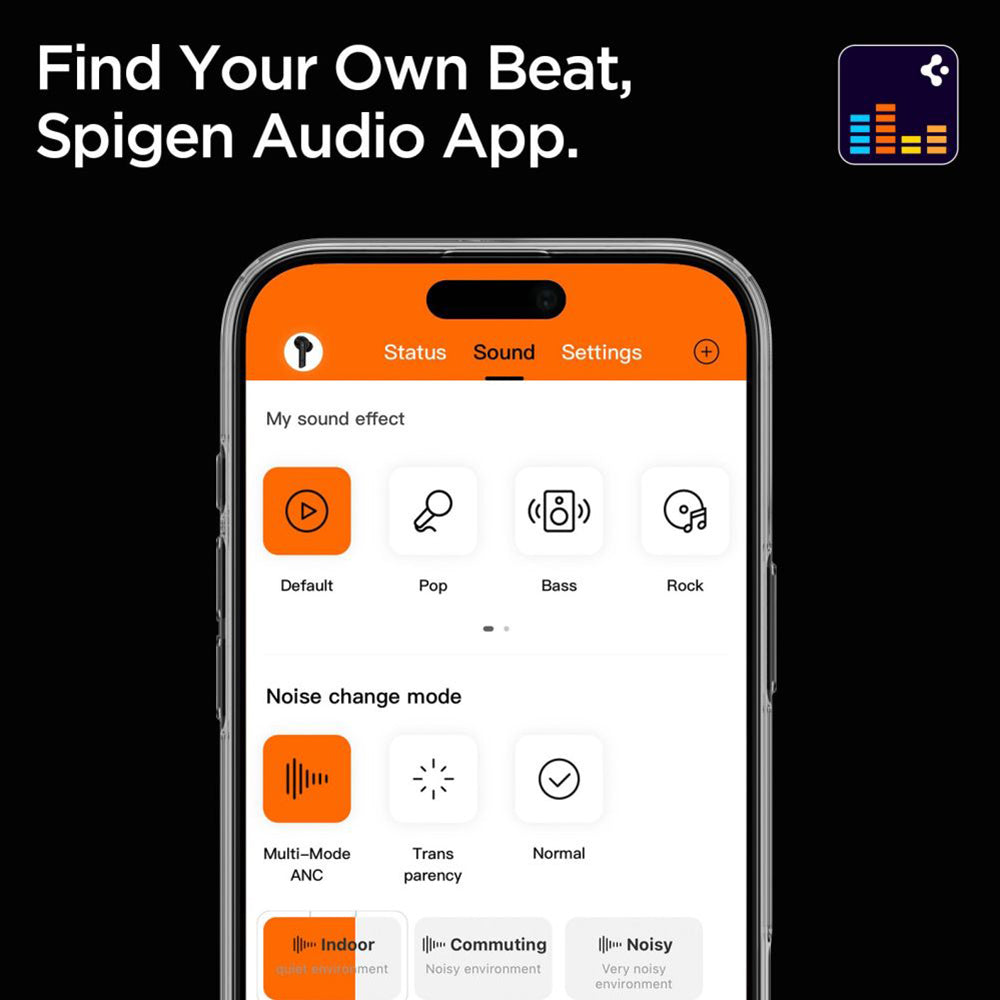 Handsfree Bluetooth Spigen SA2403, A2DP, ANC, Musta ASD09691
