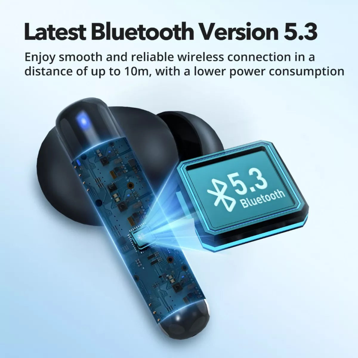 Handsfree Bluetooth TaoTronics TT-BH1120, TWS, Musta
