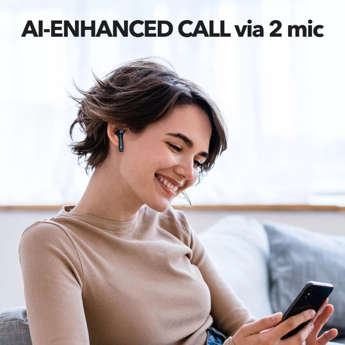 Handsfree Bluetooth TaoTronics TT-BH1120, TWS, Musta