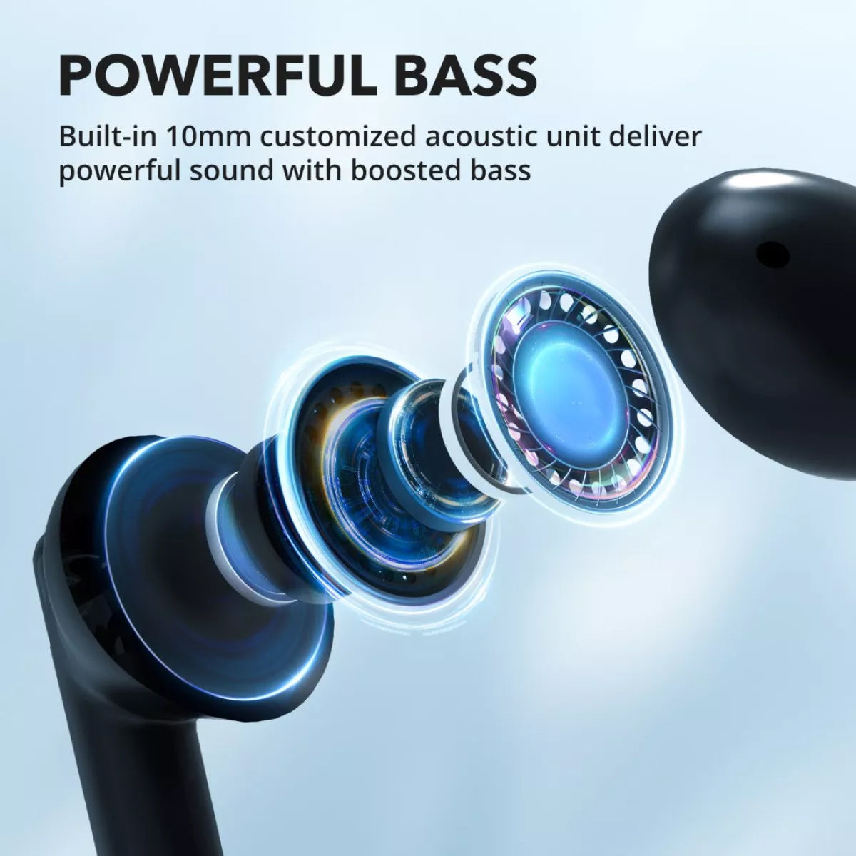 Handsfree Bluetooth TaoTronics TT-BH1120, TWS, Musta