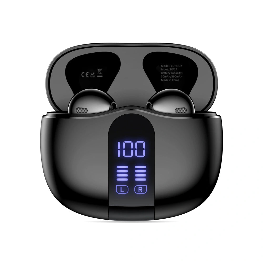 Handsfree Bluetooth Tech-Protect Ultraboost Core G2, TWS, Musta