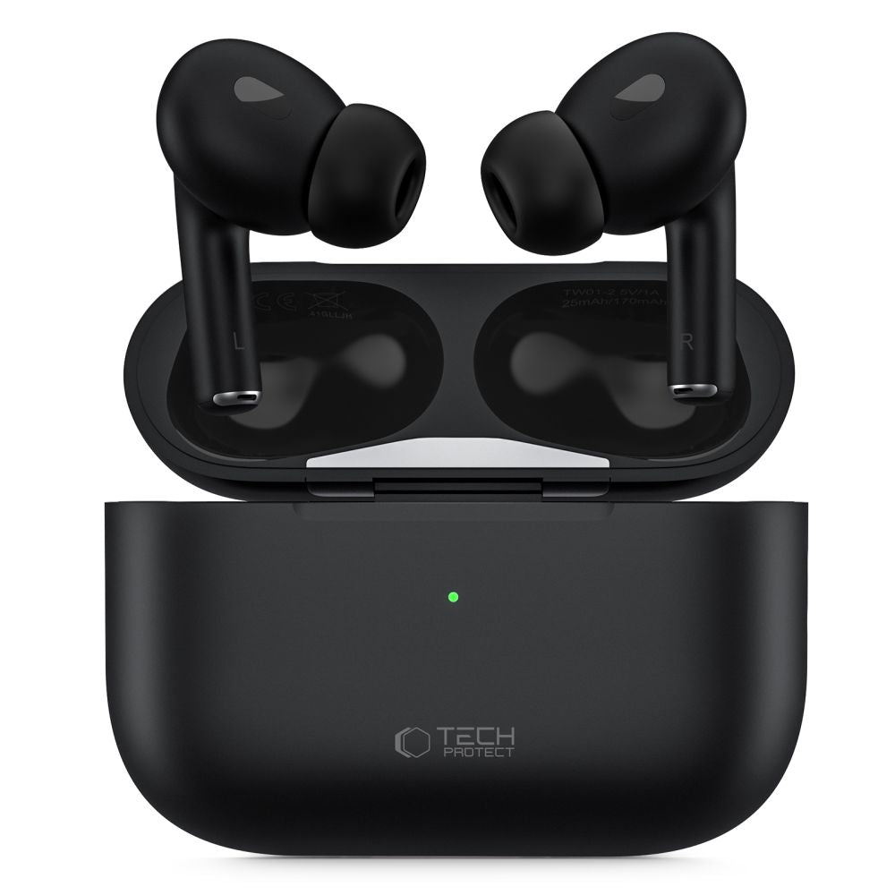 Handsfree Bluetooth Tech-Protect Ultraboost Pro, TWS, musta