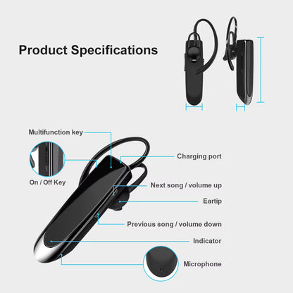 Handsfree Bluetooth Techsuit CB1 UrbanEar, A2DP, Musta