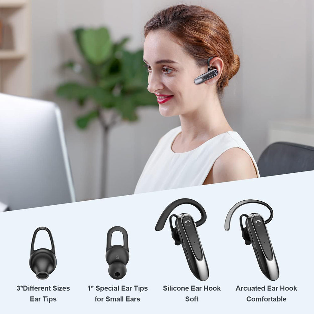 Handsfree Bluetooth Techsuit CB2 AirTalk, A2DP, Musta