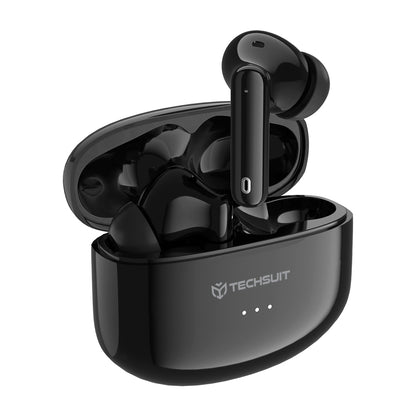 Handsfree Bluetooth Techsuit CW1 Audira Pro, TWS, ANC, Musta