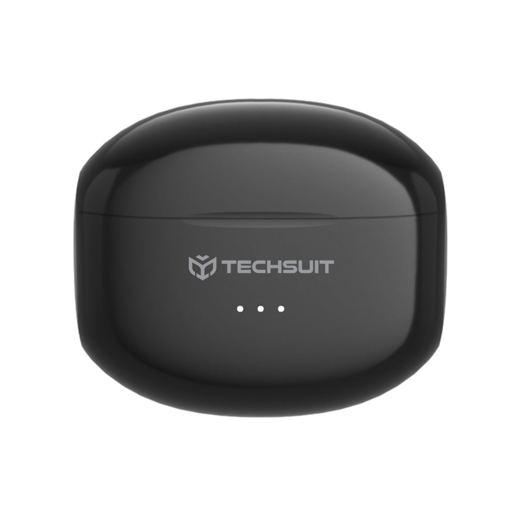 Handsfree Bluetooth Techsuit CW1 Audira Pro, TWS, ANC, Musta