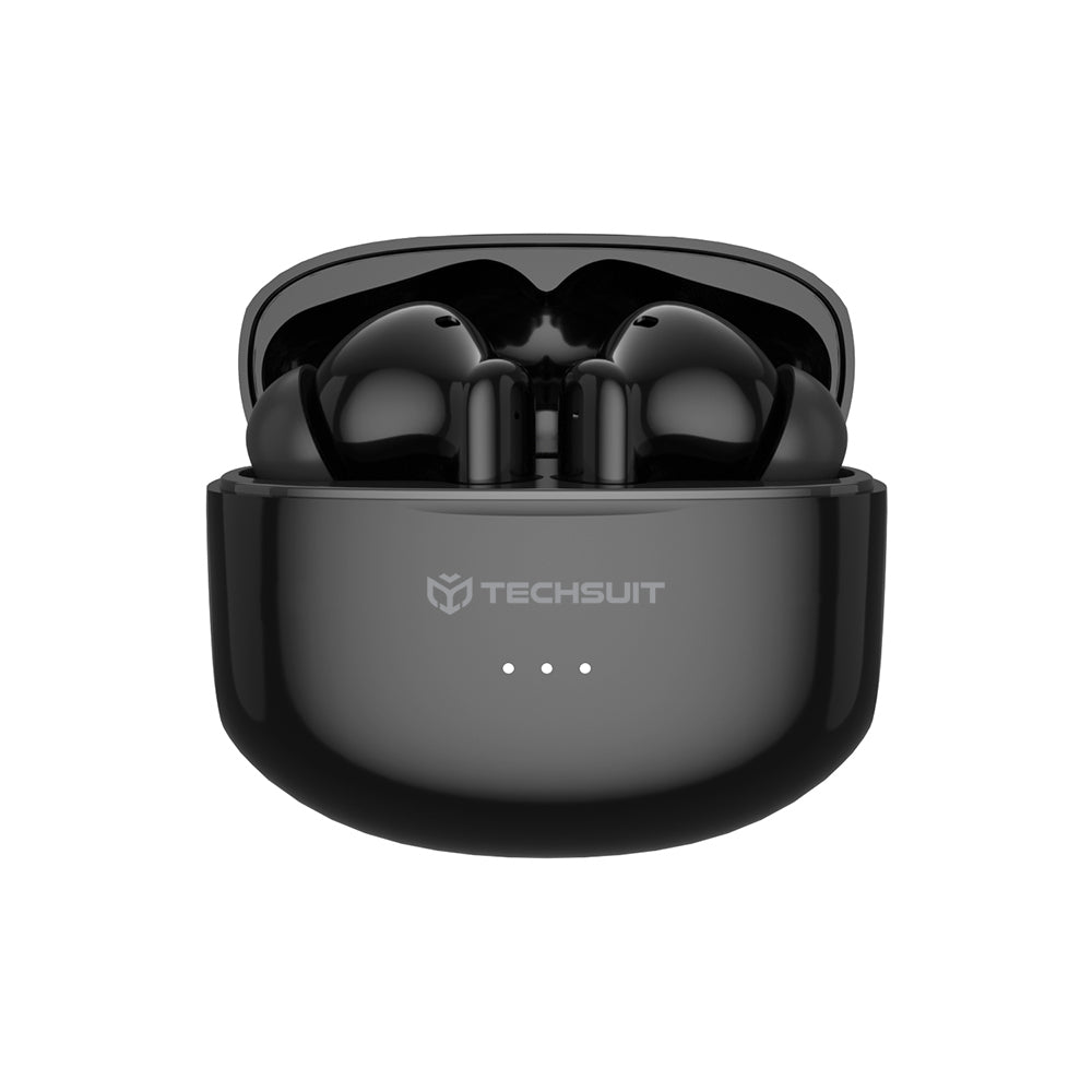 Handsfree Bluetooth Techsuit CW1 Audira Pro, TWS, ANC, Musta