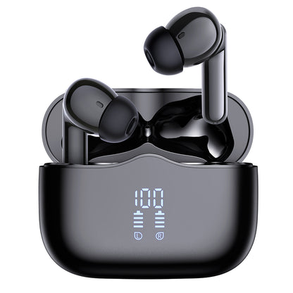 Handsfree Bluetooth Techsuit CW2 VelarX One, TWS, ANC, Musta