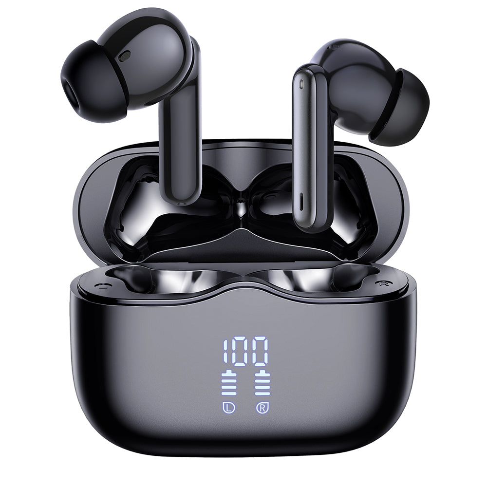 Handsfree Bluetooth Techsuit CW2 VelarX One, TWS, ANC, Musta