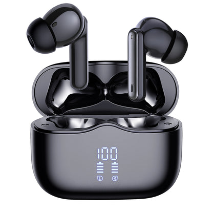 Handsfree Bluetooth Techsuit CW2 VelarX One, TWS, ANC, Musta