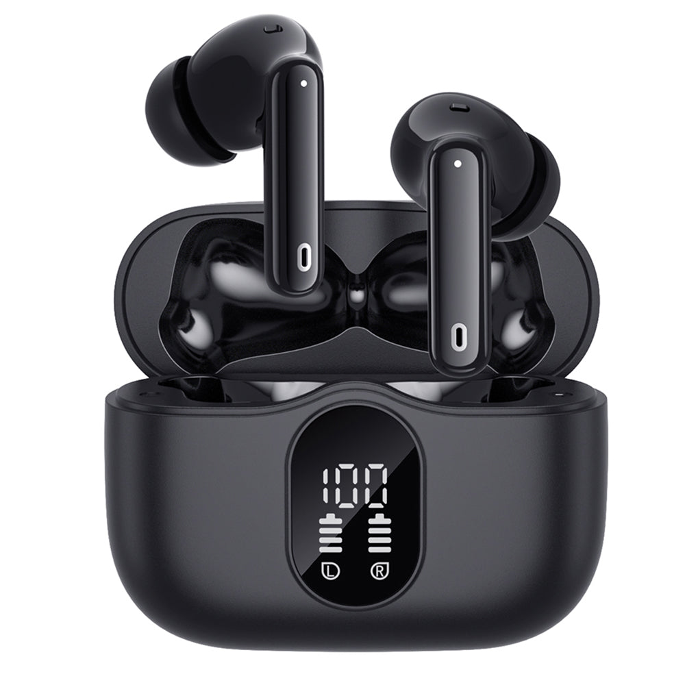 Handsfree Bluetooth Techsuit CW3 WaveBeat 100, TWS, ANC, Musta