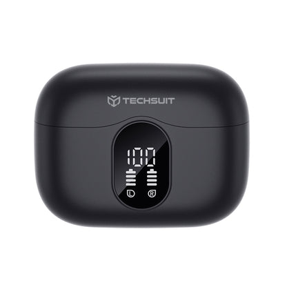 Handsfree Bluetooth Techsuit CW3 WaveBeat 100, TWS, ANC, Musta