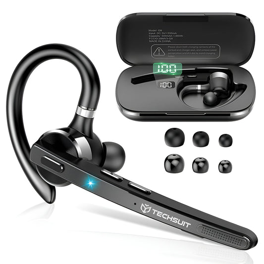Handsfree Bluetooth Techsuit G9 TalkZen, A2DP, Musta