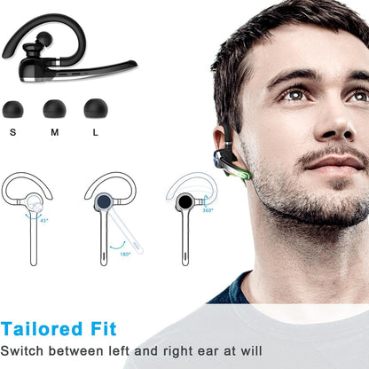 Techsuit Hearyo A6L Bluetooth Call Center -kuuloke, musta