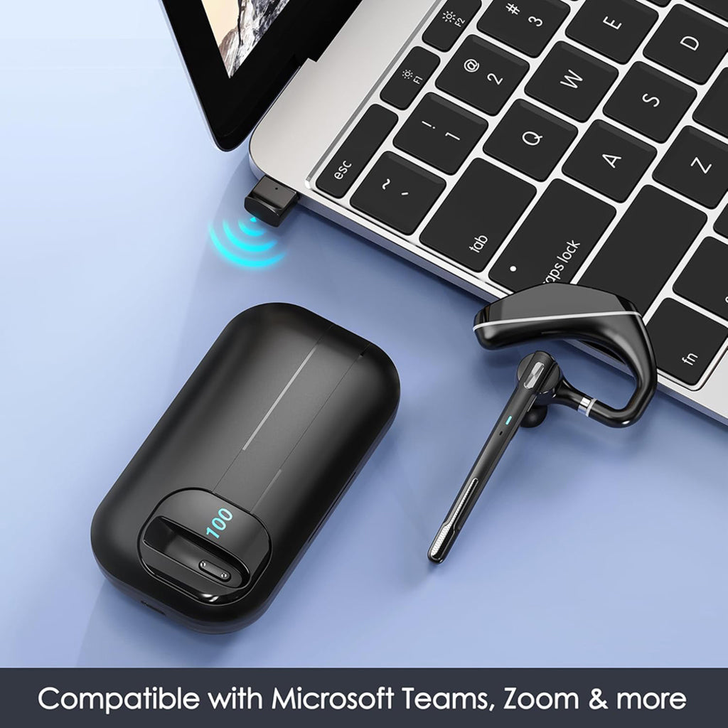 Techsuit Hearyo A6L Bluetooth Call Center -kuuloke, musta