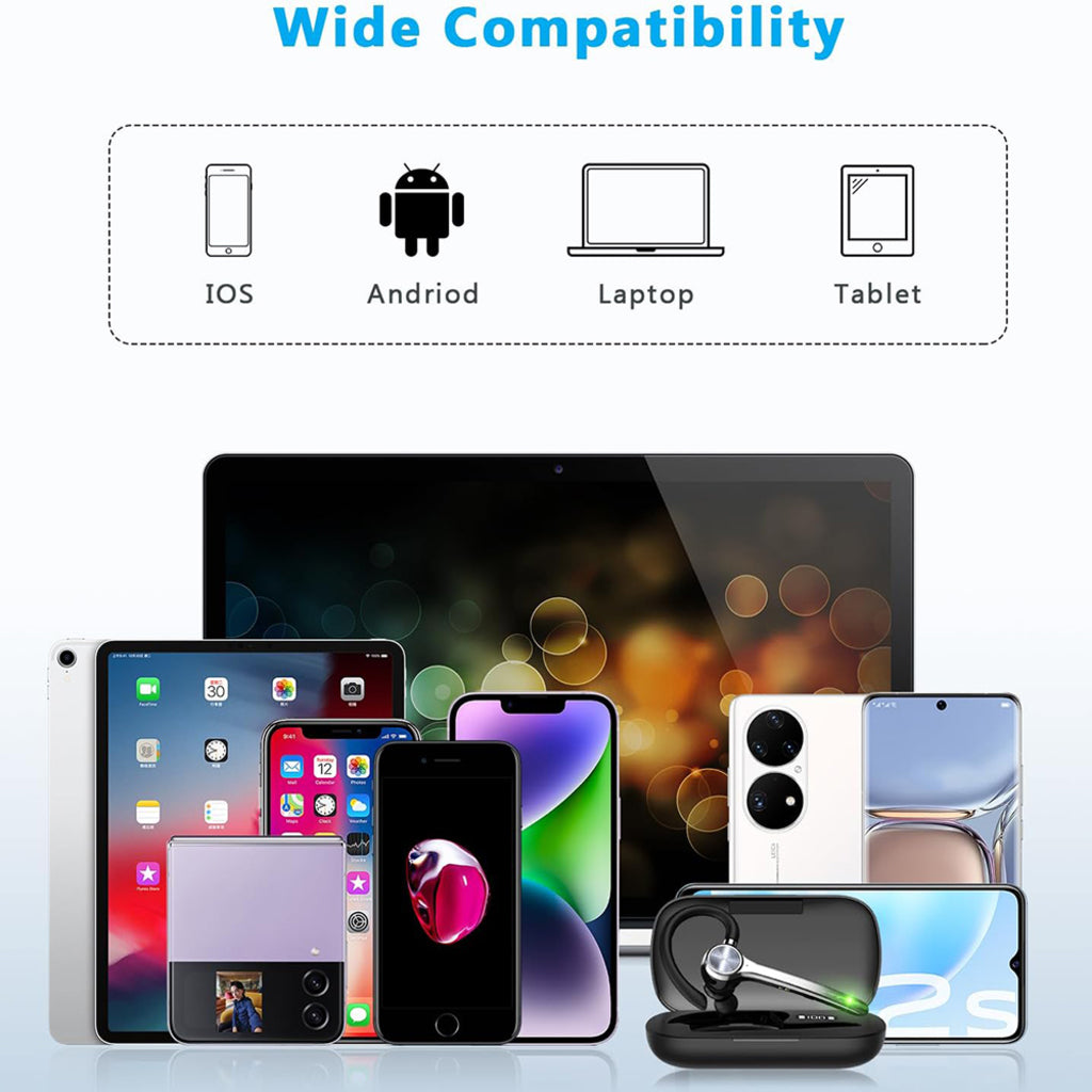 Techsuit Hearyo A6L Bluetooth Call Center -kuuloke, musta
