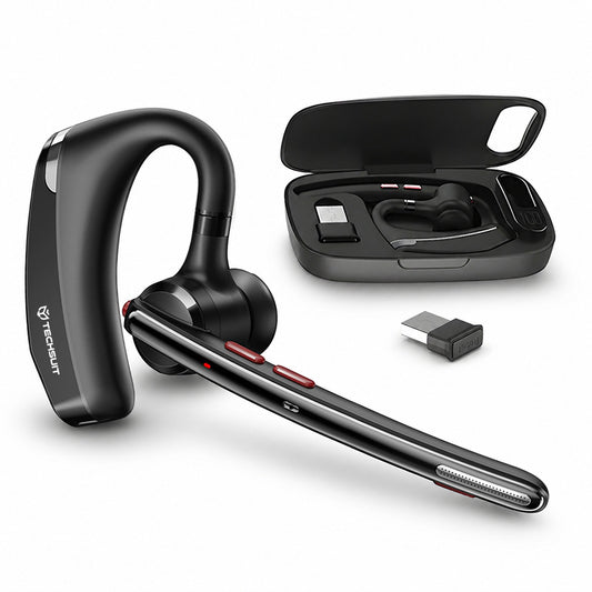 Call Center Bluetooth-kuuloke Techsuit SoundForce Pro G10, A2DP, Musta