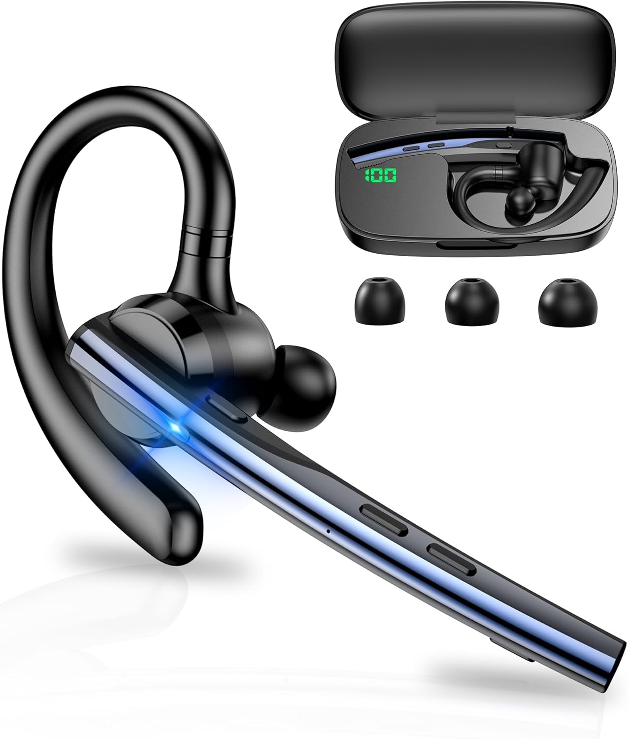 Handsfree Bluetooth Techsuit Vocelis Pro CB4, A2DP, Sininen