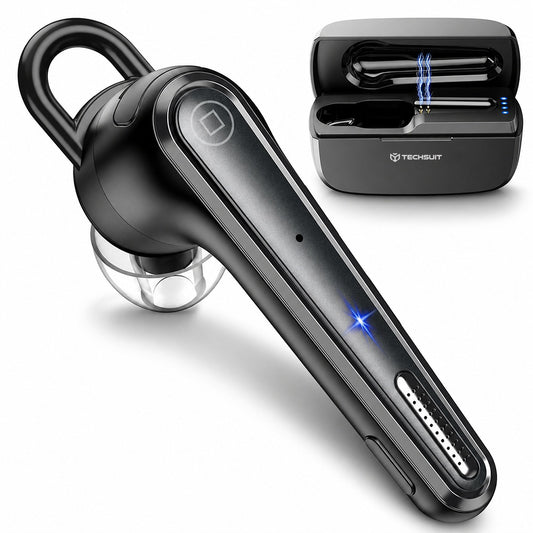 Handsfree Bluetooth Techsuit Voicera CB3, A2DP, Musta