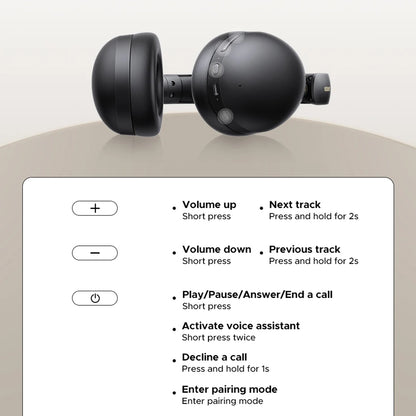 Handsfree Bluetooth UGREEN HiTune Max 2 HP205, MultiPoint, A2DP, ANC, Musta